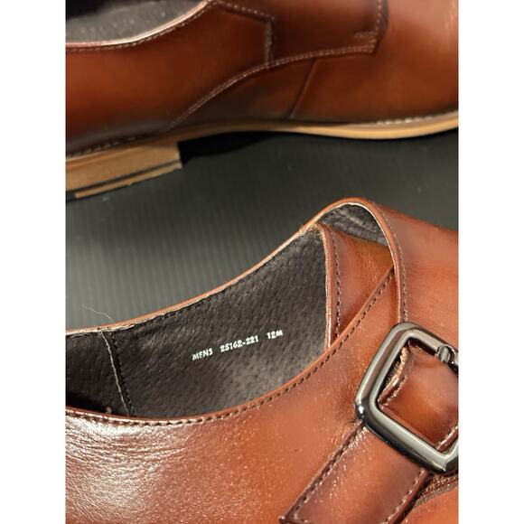 Stacy Adams Shoes Desmond Cap Toe Monk Strap Cognac Men’s Size 12 main image 4